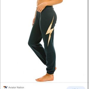 Aviator Nation lightning bolt sweatpants size s